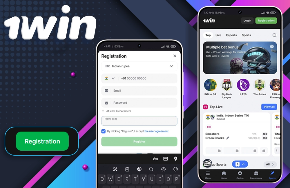 Register in 1win India App